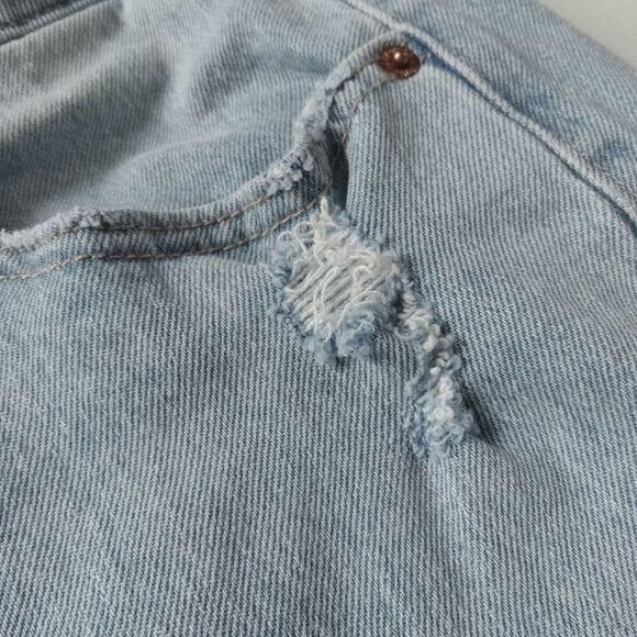 Old Navy Plus Size Light Wash Extra High Rise Kicker Boot-Cut Jeans Women's 18 - Picture 6 of 12